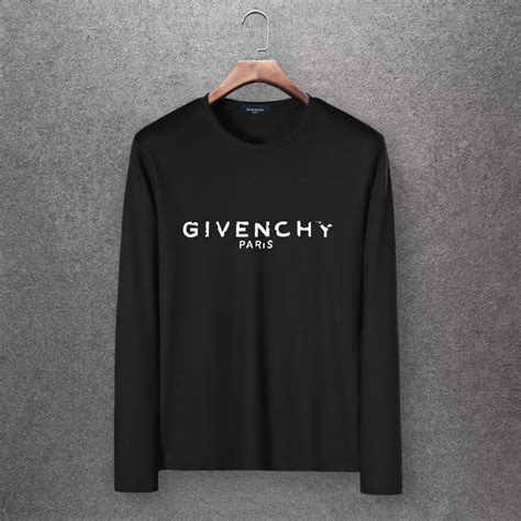 t shirt givenchy homme noir|givenchy long sleeve t shirt.